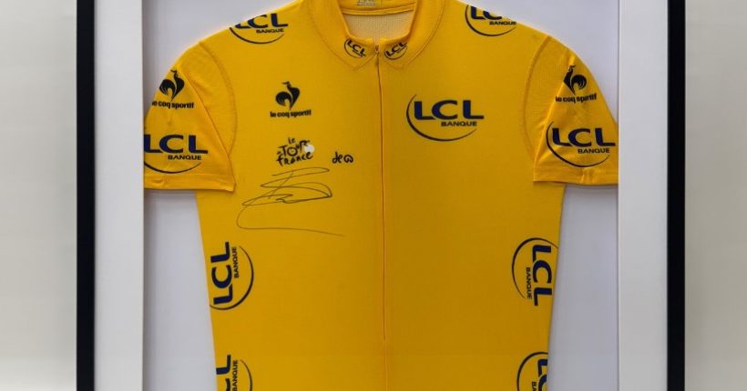 Cycling shirt framed