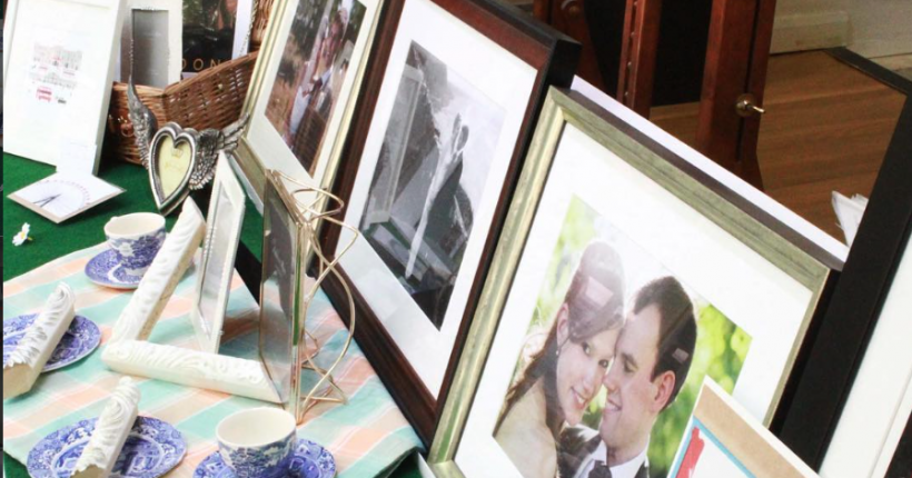 Wedding photo framing